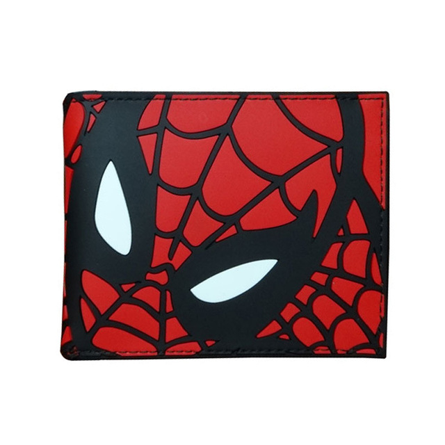 Disney Marvel Animation Peripheral Spiderman Short Leather Wallets Wallet Purse For Men Unique Wallet Wallet Women
