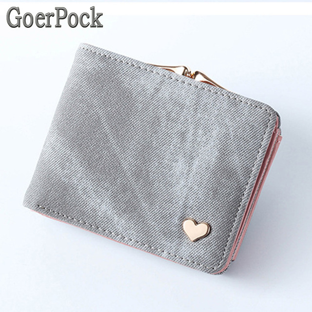 Denim Wallet Hot New Ladies Wallet Small Buckle Slim Wallet Ladies Wallet Card Package Brand Wallet Fashion Women Christmas Gifts