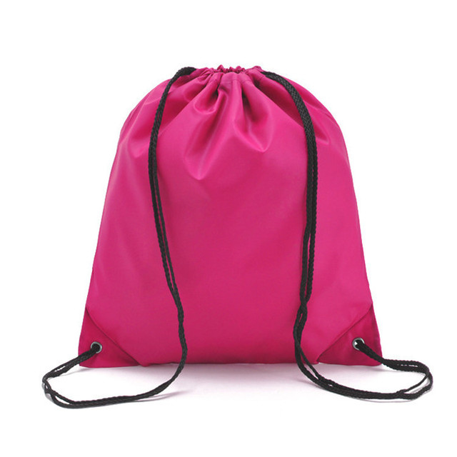 Portable Oxford Sports Bag Drawstring Strap Bag Riding Backpack Gym Drawstring Shoes Bag Clothes Backpacks Waterproof