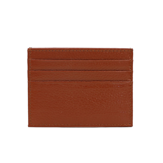 Free Custom Leather Card Case 100% Cowhide Credit Card Holder Mini Wallet Men Women Pocket Card Wallet With 6 Card Slots