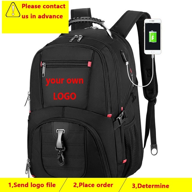 Crossten 17 Inch Durable Laptop Backpack 45L Travel Bag College Book Bag USB Charging Port Water Resistant Swiss-Multifunction