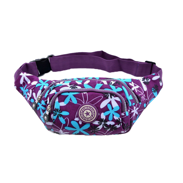 Printed Running Waist Belt Bag Belly Pouch Woman Jogging Fanny Pack Hiking Fanny Pack Morse Code Chest Bag Lady Bombagh Shoulder Bags