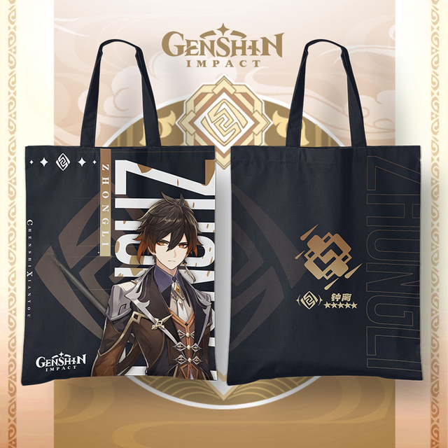 Jinshin Effect Two-Dimensional Project Kaidehara Kazuha Cartoon Anime Manga Game Peripheral Shoulder Bag Shopping Storage Bag