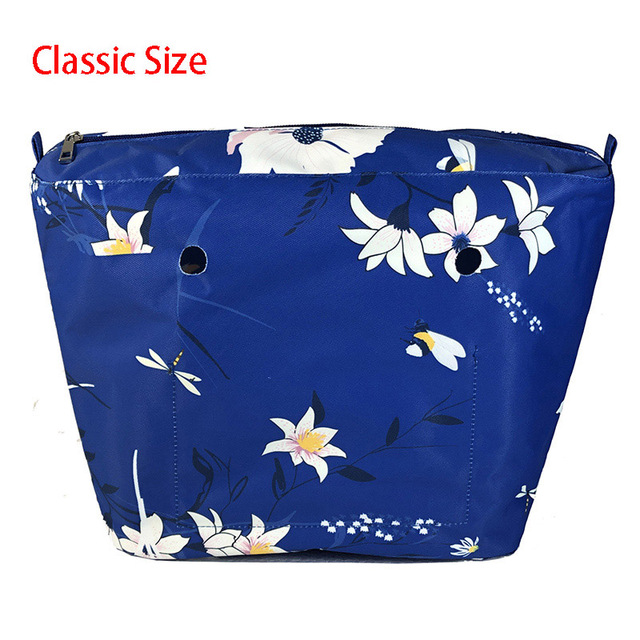 Floral trim waterproof inner insert, classic small inner pocket, handbags accessory