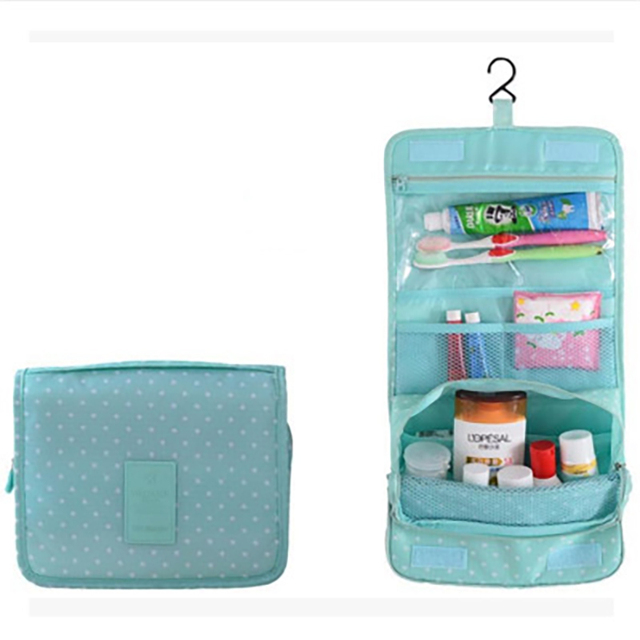 Waterproof Nylon Zipper Travel Bag For Men Women Cosmetic Bag Toiletry Set Bathroom Unisex