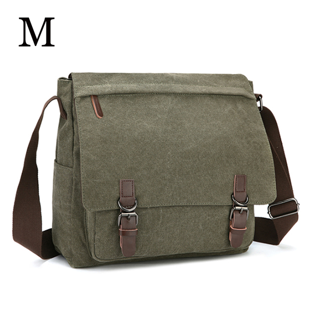 MARKROYAL - Men's Canvas Shoulder Bag, High Quality Laptop Shoulder Bag