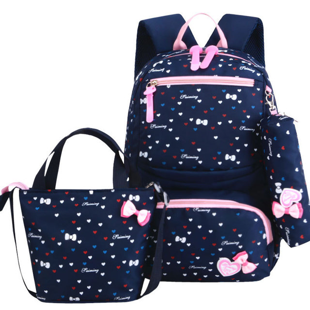 3pcs/set Printing School Bags Backpacks Schoolbag Fashion Kids Lovely Backpack for Children School Bag for Girls School Bag Student Mochila