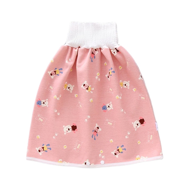 Prevent Baby Bedwetting Pure Cotton Baby Skirt To Prevent Urine Leakage 2 in 1 Toilet Learning Pants Reusable Washable Skirts