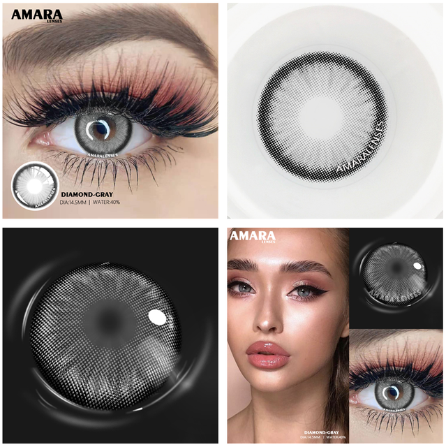 AMARA 1 Pair Colored Contact Lenses For Eyes OMG Series Soft Contact Lenses Beauty Contact Lenses Eye Cosmetic Color Lens Eyes