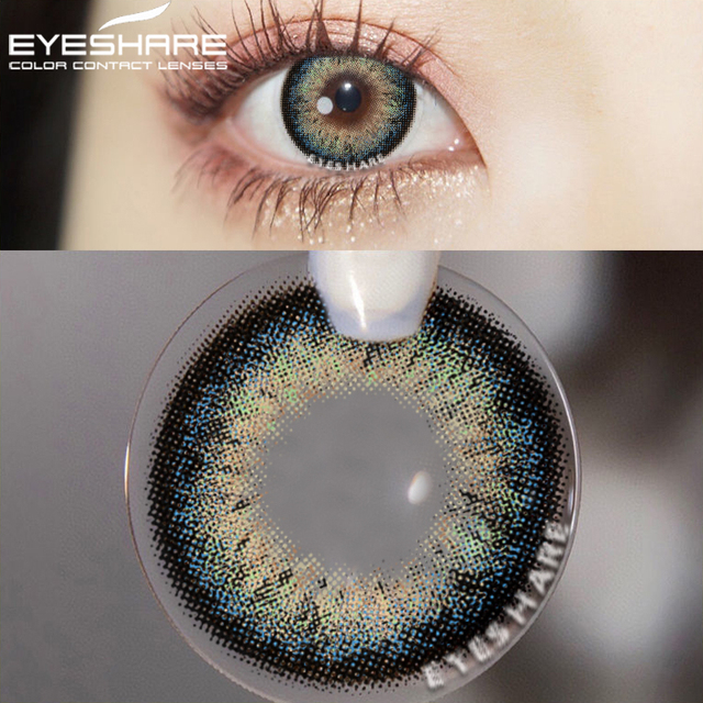 Eyeshire Eye Color Contact Lenses 1 Pair Natural Colored Lenses Yearly Cosmetic Lens Brown Cosmetic Lenses Contact Lens