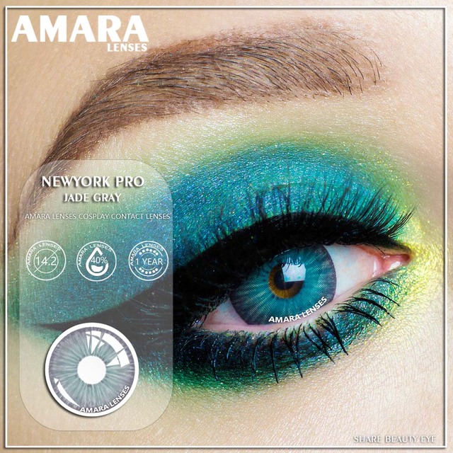 Amara Colored Contact Lenses 1 Pair York Pro Series Beauty Poplints Colored Contact Lenses Cosplay Colored Contact Lenses For Eyes