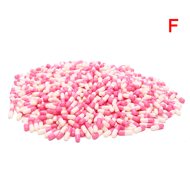 1000pcs empty vacant gelatin capsules size 00# gel for medicine storage used for pill storage