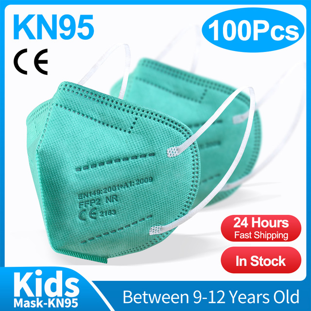 10-100pcs KN95 Mask Kids 5 Layer FFP2 Mascarillas FPP2 Approved Health Children Protective Face Mask Reusable mascarillas El Niño