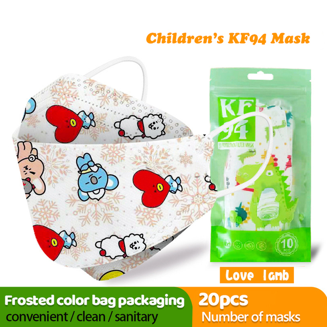 Cartoon Approval FFP2 Masque 4-layer Anti Dust Filter Reusable Protective Mascarillas kf94 Approved Cute Mouth Face Masks Covers