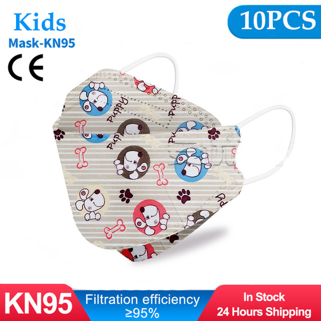 10-50pcs fpp2fan Kid Fish Cartoon kn95fan 4 Protective Layer fpp2 Approved Mask Breathing Mouth Mask KN95 Mascarilla Infantil