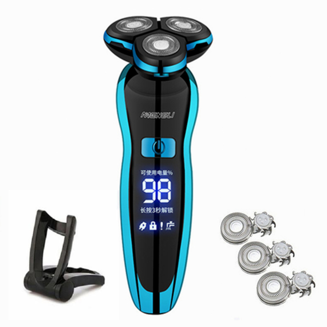 Electric Razor Electric Shaver Rechargeable Shaver For Men Beard Shaving Wet Dry Dual Use Water Proof Fast Shipping