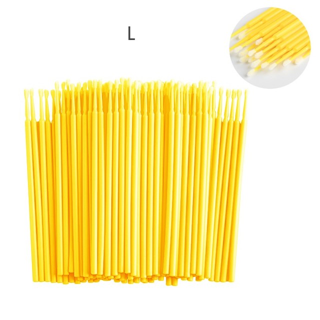 100pcs/bag Disposable Eyelashes Extension Brush Individual Lash Removal Swab Micro Brush For Eyelashes Extension Tools