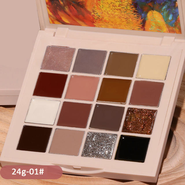 16 Colors/Set Solid Nail Gel Palette Mud Painting Gel Set for Nail Art Design Semi Permanent Soak Off UV Gel Varnish Long Lasting