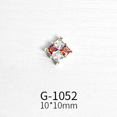 Japanese nail art zircon jewelry high-end luxury zircon real gold and color net red nail decoration G1047-G1070