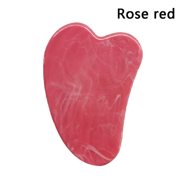 1pc Natural Jade Gua Sha Scraper for Face Neck Skin Lifting Wrinkle Remover Beauty Care Massage Pink Quartz Jade Guasha Board