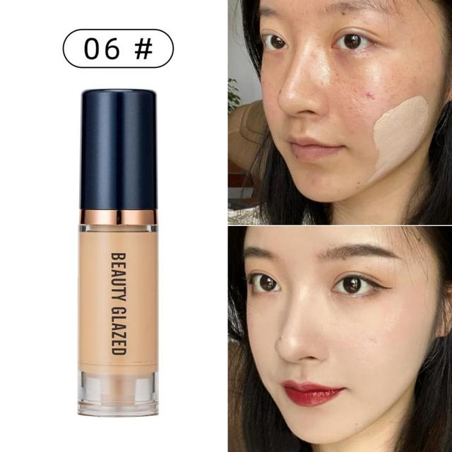 Full Coverage Matte Foundation Light Concealer Brighten Face Base Tone Whitening Face Makeup Long Lasting Liquid Cosmetic TSLM2