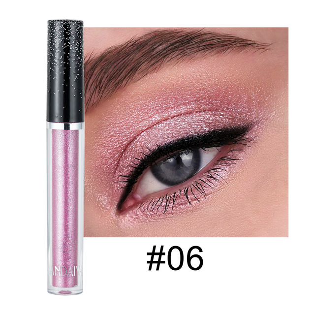 1pc Sexy Purple Glitter Liquid Eyeshadow Shimmer Diamond Shimmer Eyeshadow Palette Lasting Shimmer Pigmented Eye Shadow Cosmetics