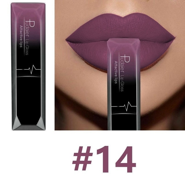 Hot Sales Waterproof Nude Matte Velvet Shiny Lip Gloss Lip Balm Sexy Lipstick Tint 21 Colors