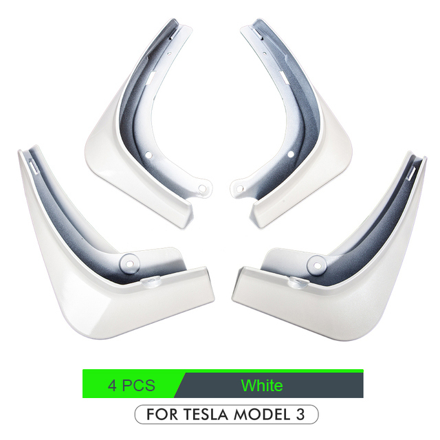 Mudguards For Tesla Model 3 2021 2022 Accessories Rear Wheel Fenders Mudguards Carbon Fiber ABS No Drilling Needed