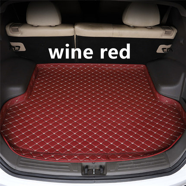 Sengayer Car Trunk Mat All Weather Auto Tail Boot Luggage Pad Carpet High Side Cargo Liner Fit For Nissan Tiida 2006 2007-2021