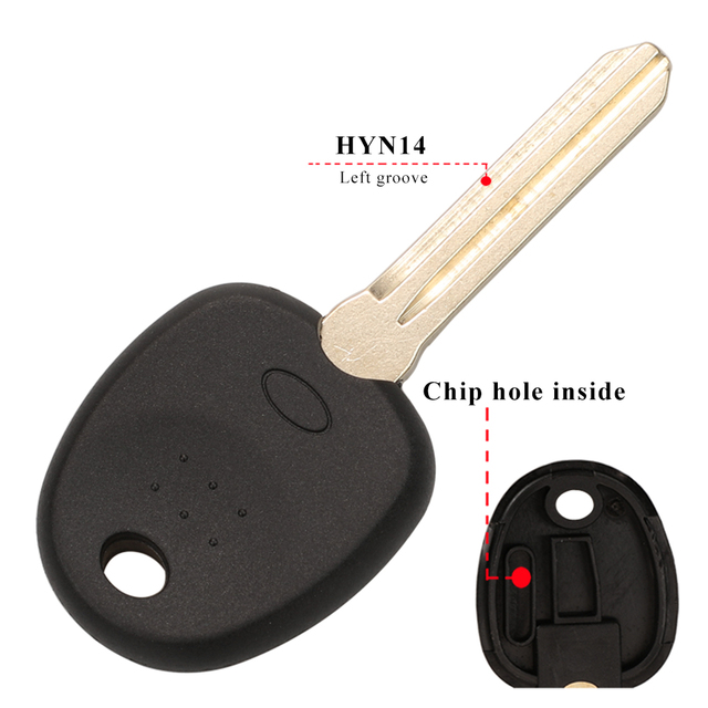 jingyuqin Blank Car Key Transponder Shell For Hyundai Accent Sonata NF Elantra Accent Coupe Getz H-1 Lavita Tiburontuxon Verna