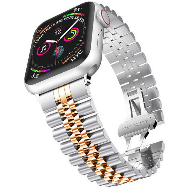 Strap for Apple Watch SE Band Series 6 7 45mm 41mm 40mm 44mm Stainless Steel Bracelet for iWatch 5 4 3 42mm 38mm Watchbands