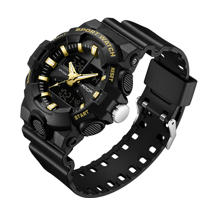 Men Analog Digital Watch Shock Resistant Military Sports Watch Multifunction Wristwatch Waterproof Watch For Man 2022