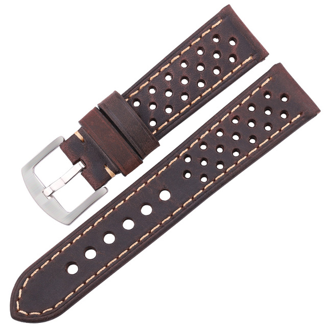 Cowhide Watches 20mm 22mm Genuine Leather Vintage Wrist Strap Strap For Samsung Galaxy Watch 46mm Bracelet