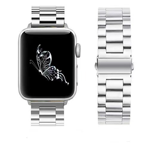 Metal Strap for Apple Watch 7 45mm 41mm Series 6 5 4 SE 44mm 40mm Stainless Steel Bracelet Wristband for iwatch 3 2 1 42mm 38mm