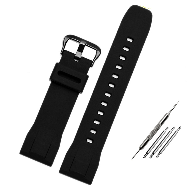 Replacement for Casio PRG-600yb-3 silicone watch strap PRG-650 PRW-6600 sport silicone 24mm watch strap