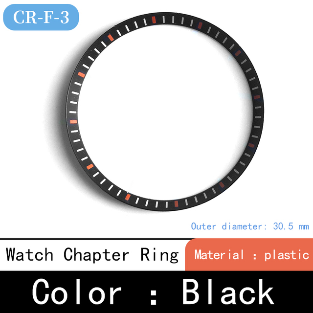 Mod watch chapter ring plastic for Seiko SKX007 SRPD53 for NH35 NH36 movement watch repair tool parts