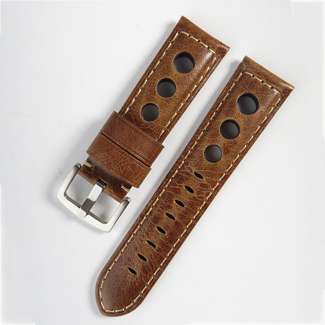 Retro Watch Strap 20mm 22mm 24mm Genuine Leather Watches Men Women Wristwatch Accessories Correa Samsung Galaxy Active 2