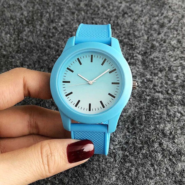 Brand Wrist Watches Fashion Men Women Ladies Girl Couples Crocodile Pattern Quartz Casual Silicone Band Watch LA07