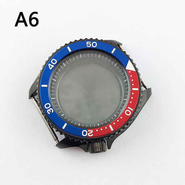 41.5mm NH35 NH36 case, watch accessories, stainless steel plated sapphire glass suitable for NH35 NH36 movement