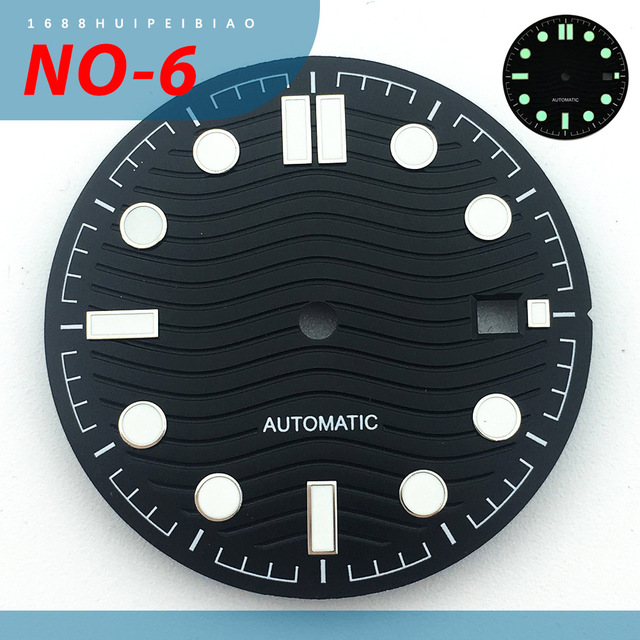 Watch dial parts 31mm surface luminous window high-end luminous dial for 8215 2836