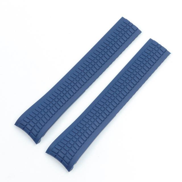 21mm Colorful Silicone Rubber Watchband for Batik Strap for Aquanaut Philips Series 5164a 5167a Watch Band Butterfly Buckle