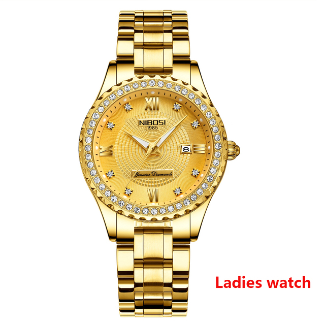 NIBOSI Women Men Luxury Brand Watch Simple Quartz Waterproof Wristwatch Female Fashion Casual Watches Mens Clock Reloj Hombre
