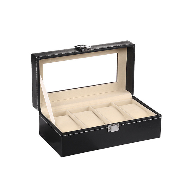 3 Slot Watch Roll Box Display Collection Watch Box Luxury Cowhide Wrist Jewelry Storage High-end Pouch Organizer Gift Box