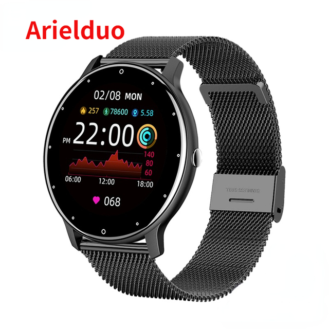 2022 Smart Watch Ladies Full Touch Screen Sport Fitness Watch IP67 Waterproof Bluetooth Android iOS Female Smart Watch