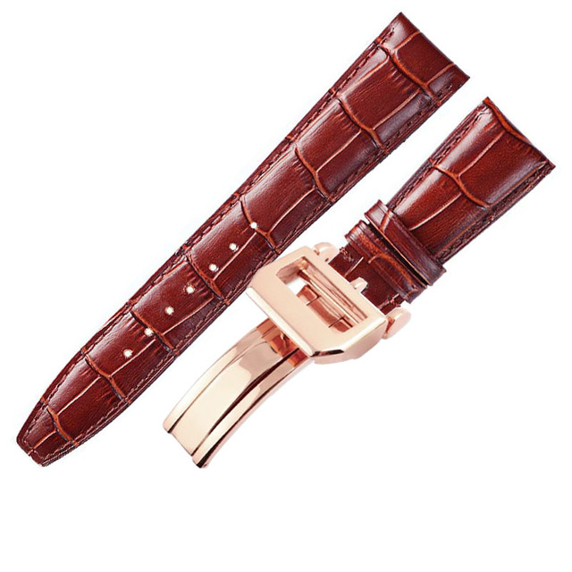 20mm 21mm 22mm Watch Band For IWC Watches Portofino Portugieser Strap Watch Accessorie Genuine Leather Watch Band Strap Chain