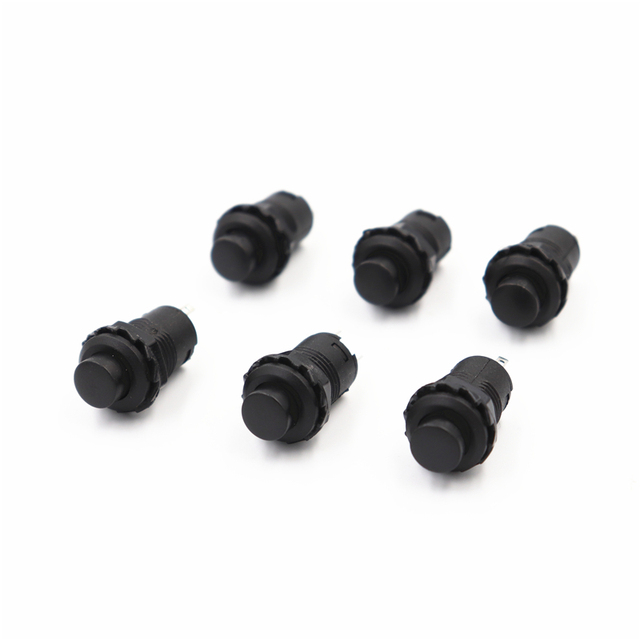 6pcs Self-locking/Momentary Push Button Switch DS228 DS428 12mm Out On Push Button Switch 3A/125VAC 1.5A/250VAC DS-228 DS-428