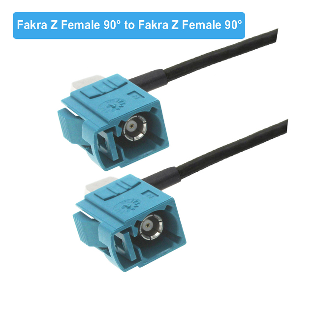 Universal Fakra Z Male/Female RAL5021 Neutral Coding RG174 Cable Auto Navigation GPS Antenna Extension RF Coaxial Pigtail