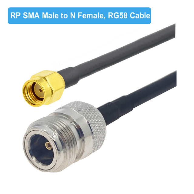 1pc RG58 N Type Male/Female to SMA Male Plug RF Coaxial Adapter Pigtail Cable RG-58 Extension Jumper Cord 15cm 50cm 1M 2M 5M