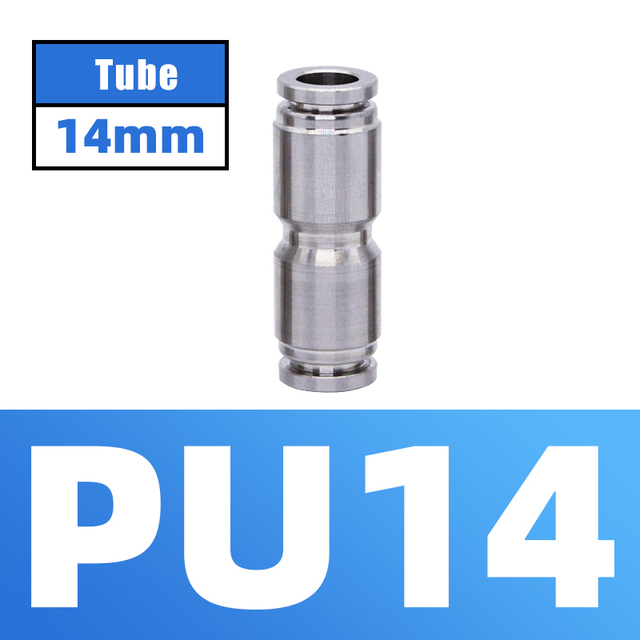 304 Stainless Steel Air Hose Fitting Pneumatic Coupling Tube Coplin Quick Open PG PU4 PU6 PU8 PU10 Trachea Metal Fitting