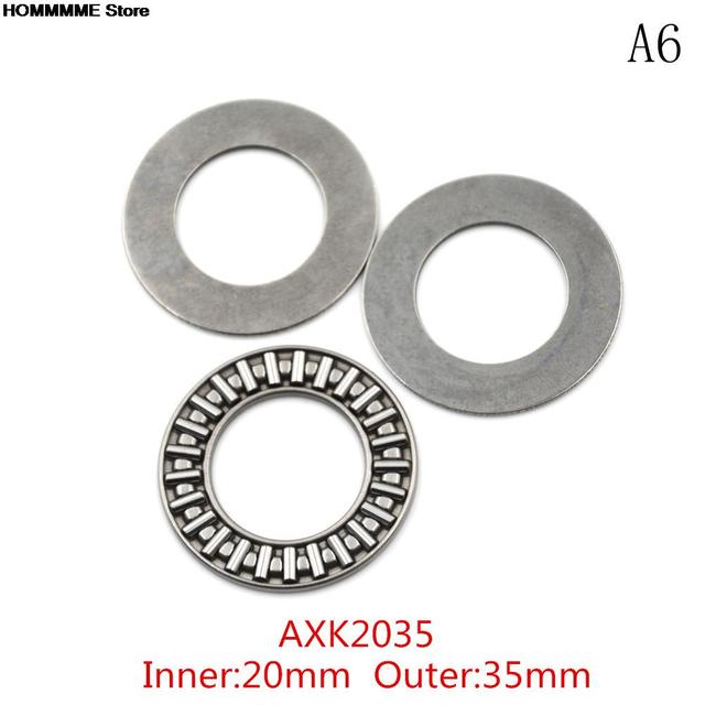 3pcs Plane thrust needle roller bearing AXK0821 + 2AS AXK2035 + 2AS AXK1024 + 2AS AXK1226 + 2AS AXK1528 + 2AS AXK2035 + 2AS NEW